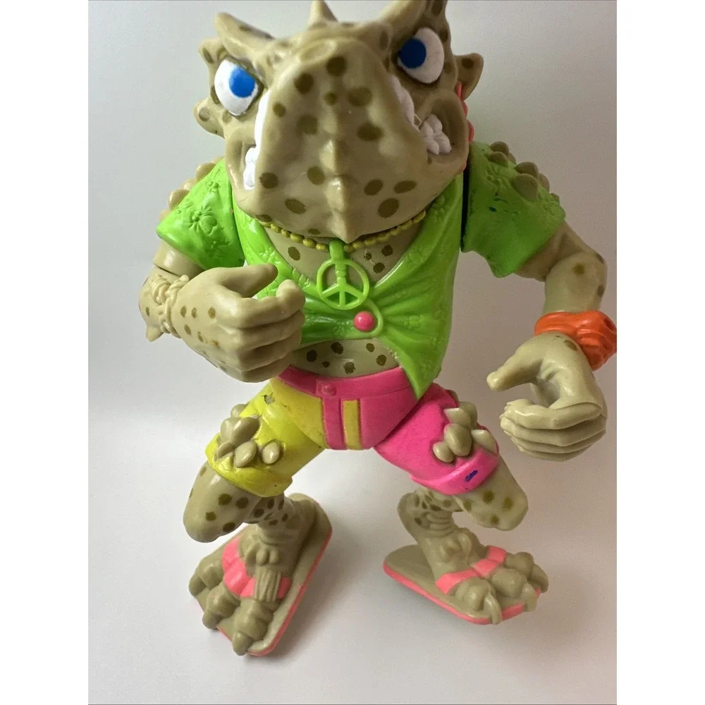 Vintage 1990 TMNT Napoleon Bonafrog w/ Card Teenage Mutant Ninja Turtles